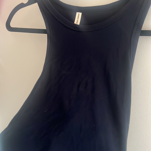 Navy Blue, Racerback Tank Top - Picture 2 of 3